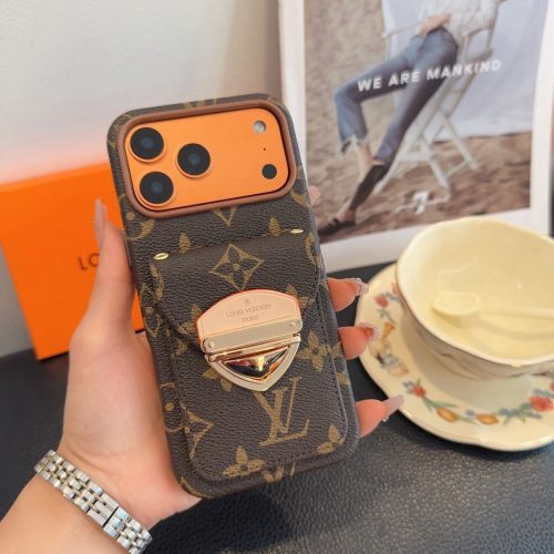 LV フラップメタルケース ダークブラウン