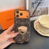 LV フラップメタルケース ダークブラウン