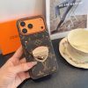 LV フラップメタルケース ダークブラウン