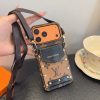 13434271308483112 LV スタッズストラップケース ブラウン