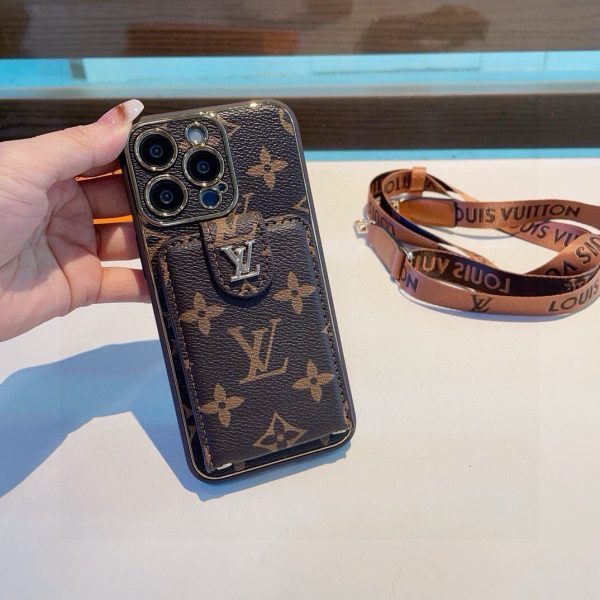 LV ジップカードケース ブラウン