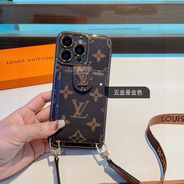 LV ジップカードケース ブラウン