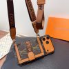 13434271890006656 LV ショルダーカードケース ブラウン