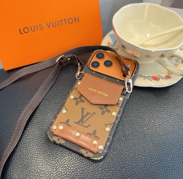 LV デニムスタッズポーチ ブルー