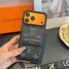 LV カードストラップケース ブラウン