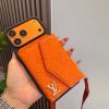 LV レザーパッチケース ブラウン