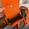 LV レザーパッチケース ブラウン