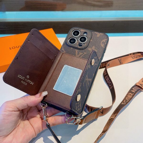 LV カードストラップケース ブラック