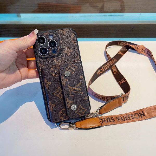 LV カードストラップケース ブラック