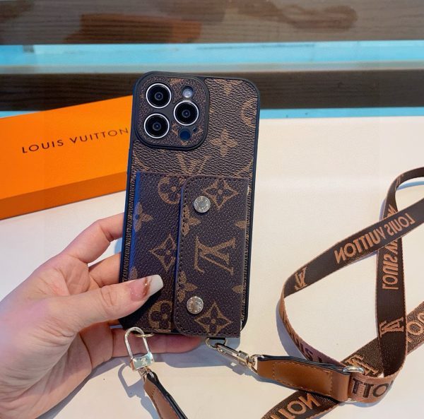 LV カードストラップケース ブラック