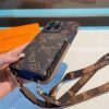 LV カードストラップケース ブラック