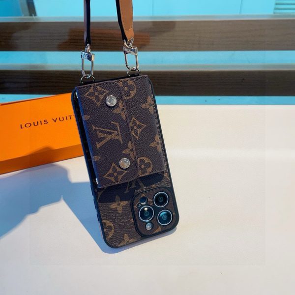 LV カードストラップケース ブラック