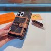 LV カードプリントケース ブラウン