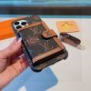 LV カードプリントケース ブラウン