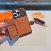 LV カードプリントケース ブラウン