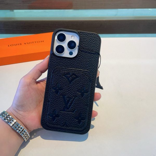 LV エンボスカードケース ブラック