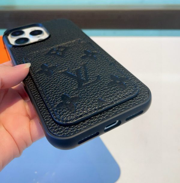 LV エンボスカードケース ブラック