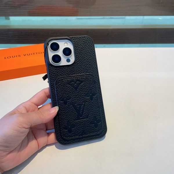 LV エンボスカードケース ブラック