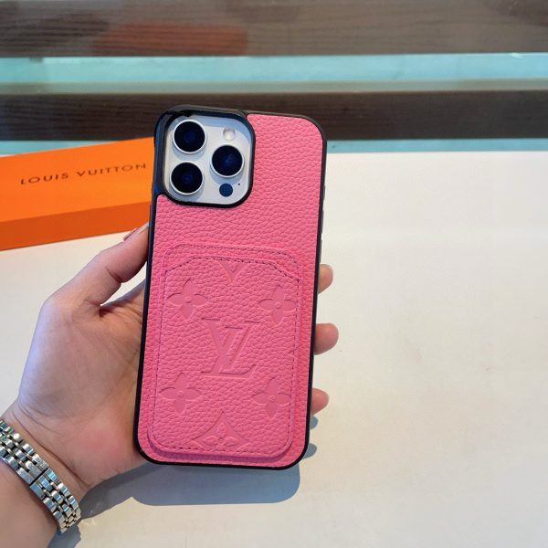 LV エンボスカードケース ピンク
