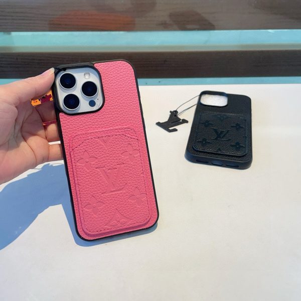 LV エンボスカードケース ピンク