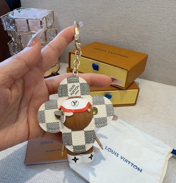 LV ダミエキーホルダー ベージュ