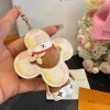 LV チェック柄キーホルダー ベージュ