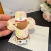 LV チェック柄キーホルダー ベージュ