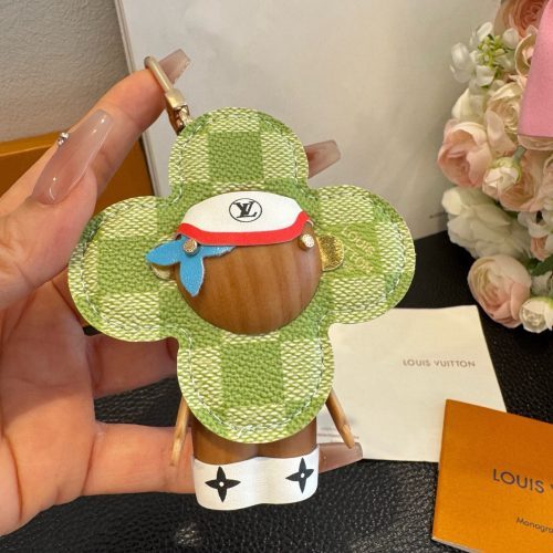 LV プリントキーホルダー グリーン