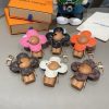 LV モノグラムエンボスキーホルダー ブラウン