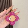 LV 編み込みキーホルダー マゼンタ