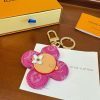 LV 編み込みキーホルダー マゼンタ