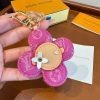 LV 編み込みキーホルダー マゼンタ