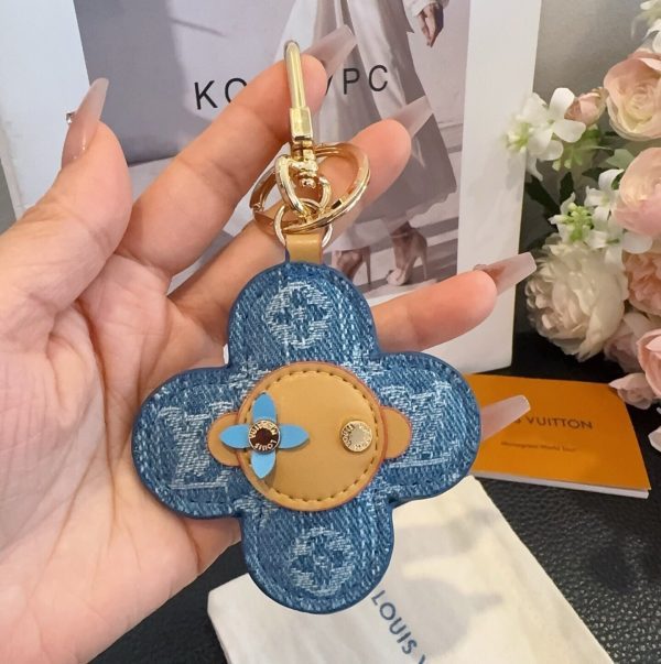 LV デニムキーホルダー インディゴ