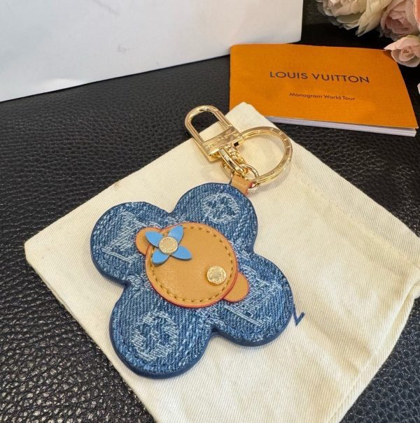 LV デニムキーホルダー インディゴ