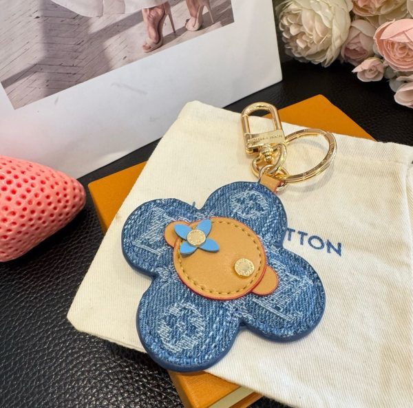LV デニムキーホルダー インディゴ