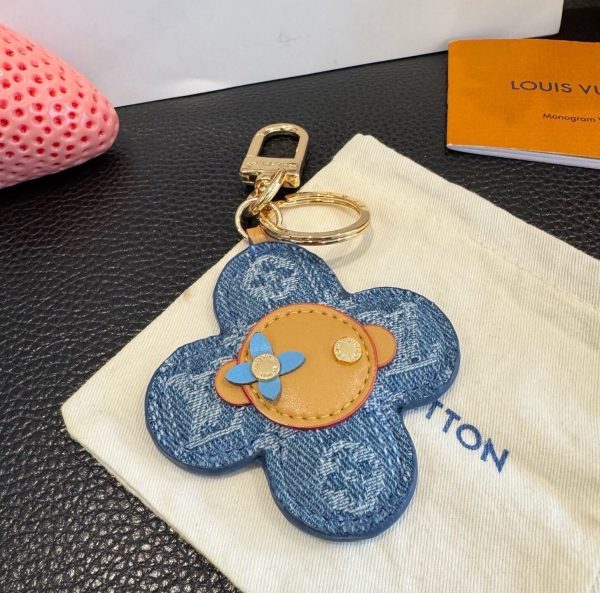 LV デニムキーホルダー インディゴ