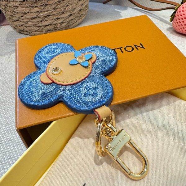 LV デニムキーホルダー インディゴ