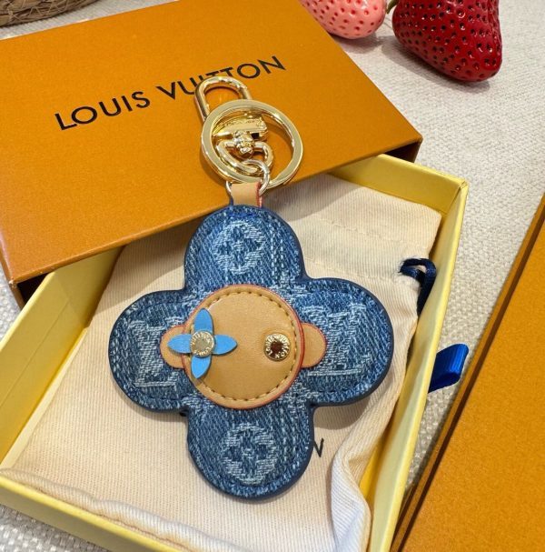 LV デニムキーホルダー インディゴ