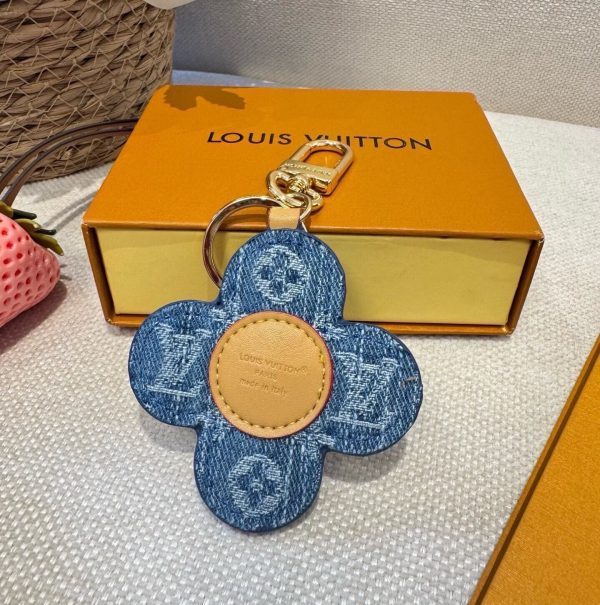 LV デニムキーホルダー インディゴ