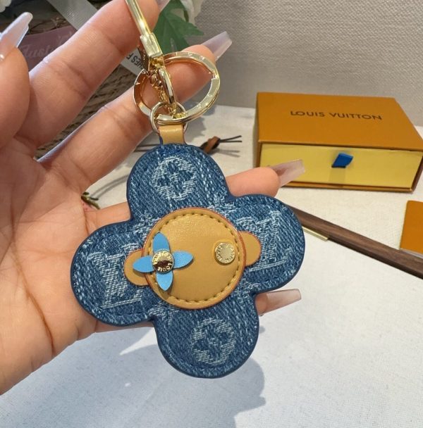 LV デニムキーホルダー インディゴ