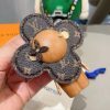 LV ウッドフェイスキーホルダー ブラウン