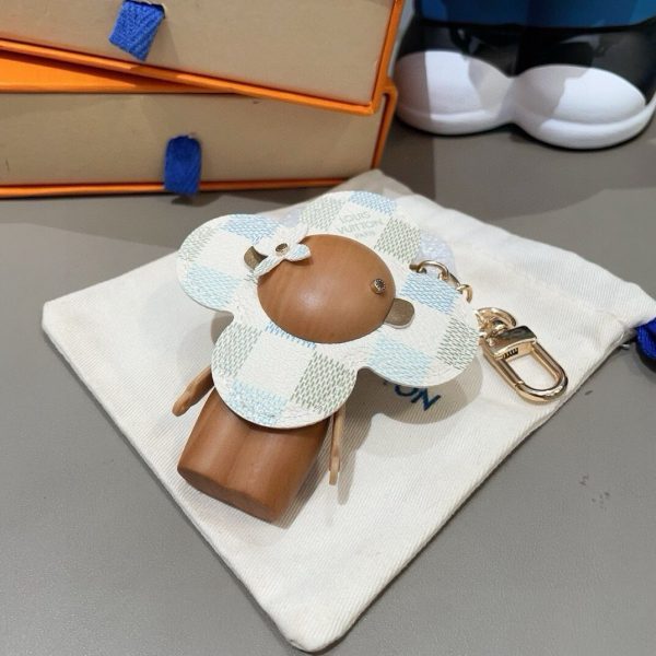 LV ダミエキーホルダー ホワイト