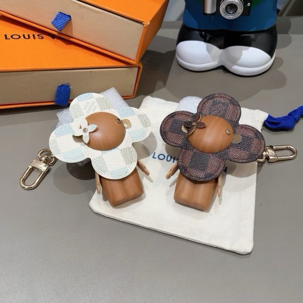 LV ダミエキーホルダー ホワイト