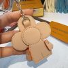 LV デニムモノグラムキーホルダー ブルー
