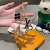LV フラワーエナメルチャーム ブラウン