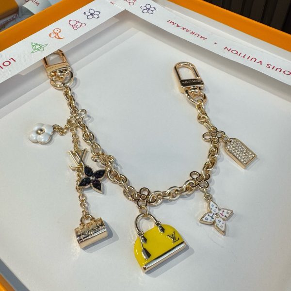 LV チェーンミニバッグチャーム ゴールド