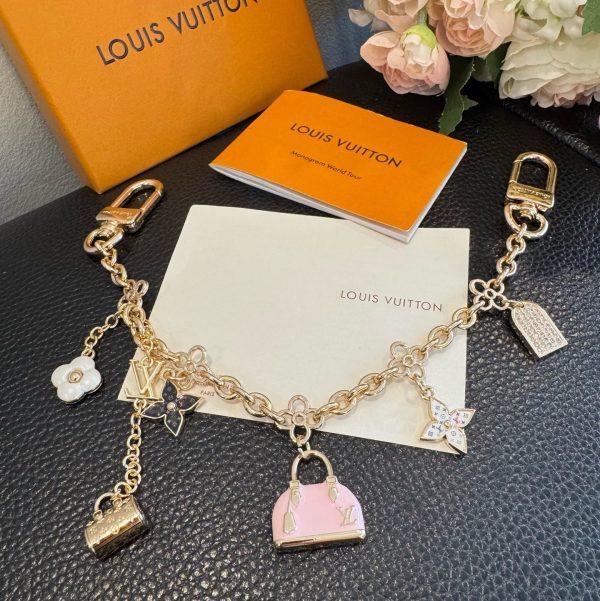 LV チェーンミニバッグチャーム ゴールド