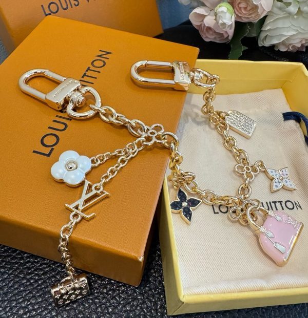 LV チェーンミニバッグチャーム ゴールド