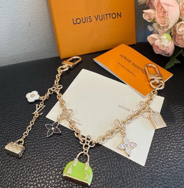 LV チェーンミニバッグチャーム ゴールド