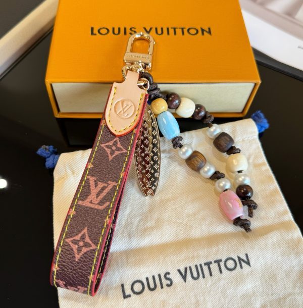 LV ビーズモノグラムチャーム ブラウン
